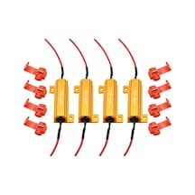 Motion003 4 Adet 50w 6 Ohm Yük Dirençleri Led Ampul Hiper Flaş Hata Kodu Onarım Sinyal Fene