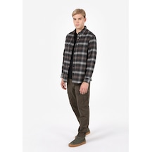Colin's Colins Comfort Fit Shirt Neck Ekoseli Erkek Kahverengi Uzun Kol Gömlek Cl1072562 Q1.v1 Brw