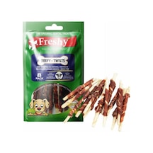 Freshy Beefy Twists Sığır Etli Burgu Çubuk Köpek Ödülü 8'li