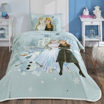 Taç Lisanslı Disney Frozen Hug Pamuk Tek Kişilik Pike Takımı 000000001000051390 Çok Renkli