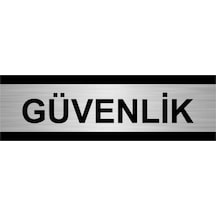 Güvenlik 10x20cm Gümüş Renk Metal Yönlendirme Levhası