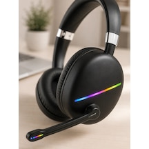 Buğz Bluetooth 5.0 Rgb Işıklı Mikrofonlu Kablosuz Kulak Üstü Kulaklık - Buğz