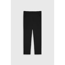 AC&Co / Altınyıldız Classics  Erkek Sıyah Pamuklu Standart Fit Normal Kesim Beli Lastikli Cepli Pijama Altı Sıyah Siyah
