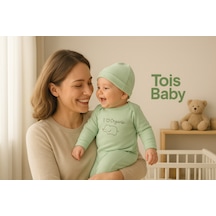 Tois Baby Organik Hastahane Çıkışı Bebek Takımı 0-3 Ay Fıstık Yeşili Fıstık Yeşili