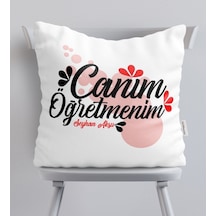 Kişiye Özel Canım Öğretmenim Saten Yastık - 3