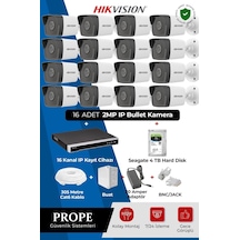 Hıkvısıon 16 Kameralı Bullet Full Sistem Paketi