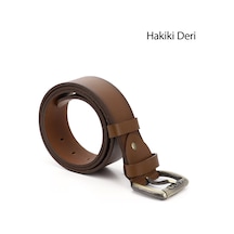 Gönderi(R) Gönderi R Taba Antik Hakiki Deri 4,5 Cm Kot Kemeri Taba
