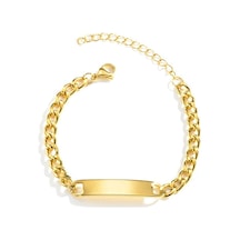 Chavin Gold Çelik Erkek Künye Bileklik Eu40sr Gold