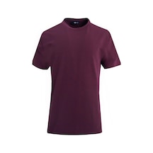 Uki Mürdüm Comfort Fit Bisiklet Yaka Basic T-shirt MÜRDÜM