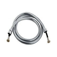 Yt19 Mega Banyo Duş Spiral Hortumu 150cm/kenetli Örgülü Duş Hortum Krom Diğer