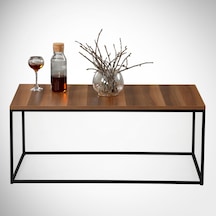 Cosco Orta Sehpa Metal & Orta Masa Ceviz/ Metal Ayaklı Sehpa