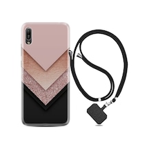 LG Uyumlu G5 Kılıf Silikon Desen Ay Ve Astronot 1694