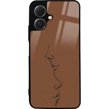Tecno Spark Go 2 Kahve Silüet Tasarımlı Glossy Telefon Kılıfı Çok Renkli
