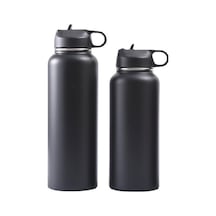 Rogfer 32oz 960ml 304 Paslanmaz Çelik Çift Katmanlı Vakum Saplı Spor Su Isıtıcısı Açık Taşınabilir Termal Kupa Beyaz Beyaz