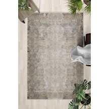 Kaymaz Taban Yıkanabilir Halı Mutfak, Salon, Yatak Odası İçin Modern Dijital Baskı Halı Slnhalı58 - 227 Çok Renkli