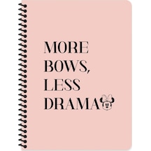 16.5x22.5 Çizgili Defter - More Bows, Less Drama 80 Yaprak Karışık