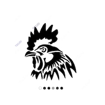 Horoz Başı Araba Sticker 17Cm