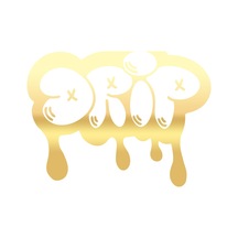 Graffiti Drip Araba Sticker 17x17 Cm Gold
