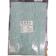 Dantel Polyester Sanal Tül Bant Su Yeşili 14,30 Metre En 6 Cm On-60-sy