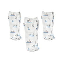 % 100 Pamuk Müslin Patikli Alt 3 Lü Set Bébé Lapin Yndgnalt-1019