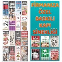 Baskılı Branda Kapı Sinekliği 100X200 Cm