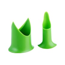 Yeşil 2 Adet Biber Tartı Kolayca Temizlenen Deseed Aşınmaya Dayanıklı Kullanışlı Yeniden Kullanılabilir Domates Sökücü Hediye İçin