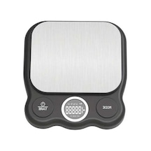 Fastbuy Challenger Siyah Hassas Dijital Gıda Terazisi, Mutfak İçin Lcd Ekranlı, Yemek Pişirme Siyah