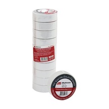 Mutlusan Lüks Beyaz Pvc İzolasyon Elektrik Bandı 0.13x19x10yds 9.14mm - 10'li Paket