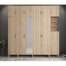 Açelya Portmanto Vestiyer Meşe  M9-240 cm
