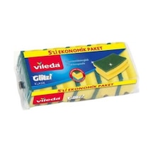 Vileda Yeşil Oluklu Sünger 5'li Paket