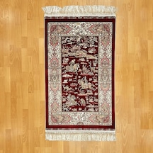 Şehname Motifli 200 X 300 Cm İpek Halı 406-bordo