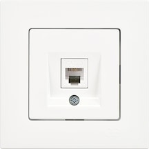 Günsan Eqona Beyaz Nümeris Telefon Prizi (Cat3)
