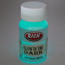 Rich Glow İn The Dark Gece Parlayan Hayalet Boya 50Cc Turkuaz