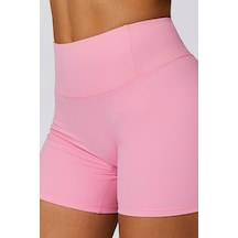 Kısa Popita Gym Tayt Şort - Pembe Pembe