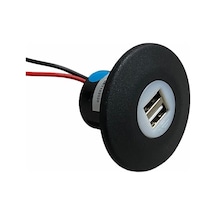 12V-24V Dc/5V Telefon Şarj Cihazı 2.1 A 2 X Usb Kapaksız 29 N11.808