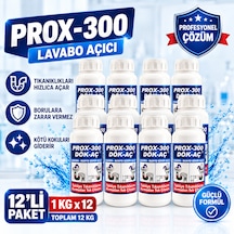 Prox -300 12'li Dök-aç Lavabo-banyo-wc Gider Açıcı 1kg