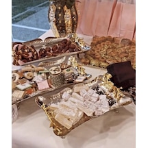 Dmt Gaziantep Bakır Çekiç Dövme Sunumluk Tepsi En:19cm Boy:32cm Yük:6,5cm Ağırlık:0,640gr