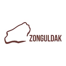 Zonguldak Harita Araba Sticker 17x17 Cm Kahverengi