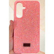 Samsung Galaxy A56 Yıldız Tozu Premium Pembe Silikon Kılıf