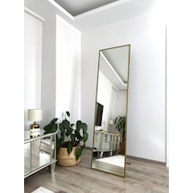 Effe Gold Metal Çerçeveli Ayaklı 180x50 Boy Aynası