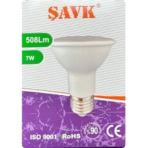 8 Adet Şavk 7w 6500k Beyaz Işık Par20 E27 Duylu Kalın Duy Led Spot Ampul