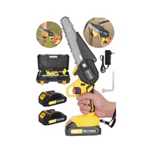 Alman 128 Vf 10 Ah Çelik Şanzuman Akülü Dal Kesme Budama Testere Bıçkı Makinesi 15 Cm Sarı
