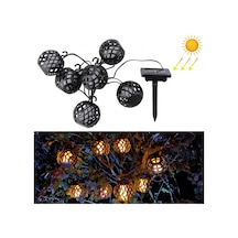 Sones 6'sı 1 Arada Güneş Enerjili Alev Topu Işık Dizisi Açık Hava Güneş Enerjili Avlu Ip44 Su Geçirmez Işık