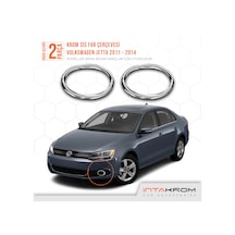 intakrom Volkswagen Jetta Krom Sis Farı Çerçevesi - 2011-2014