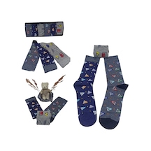 Garanti Çorap Eğlenceli Desenli Unisex Soket 3 Lü 11a Çok Renkli