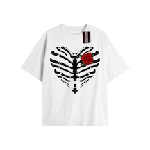 Adrift Ördek Baskılı Oversize Kalıp Unisex T-shirt Siyah