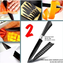 Omeniv 1 Adet Myvit Soyma Doğrama Şef Bıçağı Gurme Bıçak Kılıflı