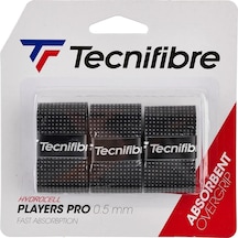 Tecnifibre Players Pro 0.5mm Siyah 3lü Overgrip