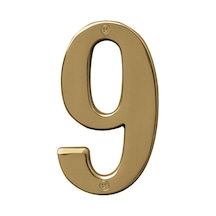 Hy-ko Products Br-51pb/9 Prestige Number 9 Nıne 12,7 Cm Yükseklik, Cilalı Pirinç Kaplama, 1 Adet