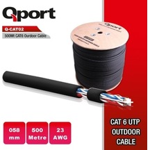 Qport Q-Cato2 23Awg Cat6 500Mt Utp Outdoor  Kablo
